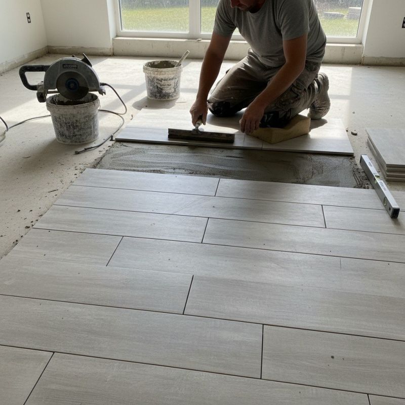 Mosaic Tile Floor Installation in Loudoun County, VA